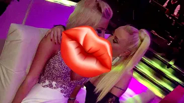 Loredana Chivu și Simona Trașcă, show de senzație într-un club de fițe! Cele două s-au sărutat în fața tuturor