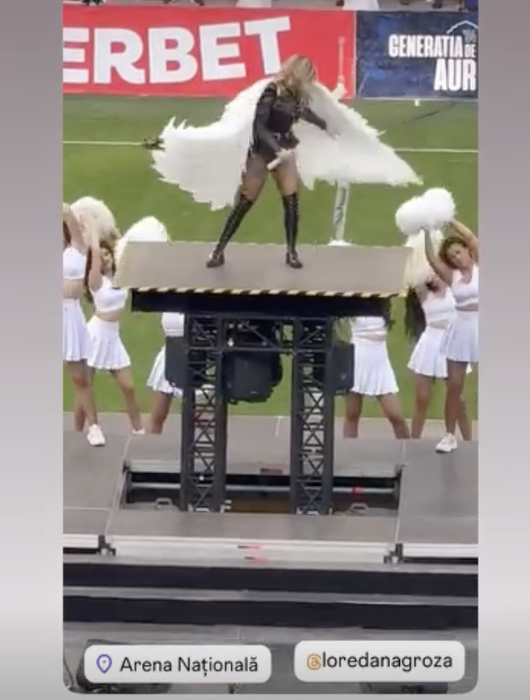 Loredana Groza pe Arena Națională/foto: Instagram