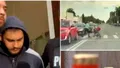 Altar de flori şi lumânări pe locul în care mama din Bucureşti a fost omorâtă pe trecere. Şoferul, după gratii