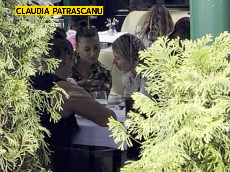 Claudia Pătrășcanu a luat masa la un restaurant din Herăstrău, alături de două prietene (Foto: CANCAN.RO)