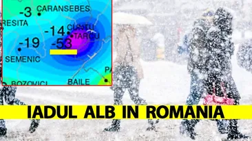 ANM, în alertă! Temperaturi de -53 de grade Celsius în România