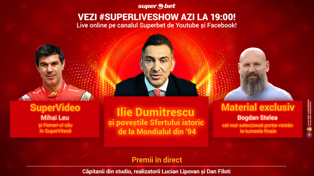 Urmărește la SuperLive Show cum am picat admiterea la Stanford, în urmă cu 26 de ani! Ilie Dumitrescu va retrăi momentul Suedia din studio!