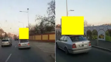 Ideea șocantă a unui șofer din București. Ce a pus pe plafonul mașinii: ”Hal de șoferie! Bă, ești nebun la cap?! Ca-n India!”