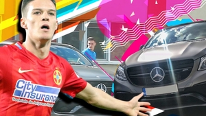 Jucătorul de 100 mil. € al lui Gigi Becali a apărut în cantonament cu un ”tanc”! Imagini în premieră cu super-mașina puștiului