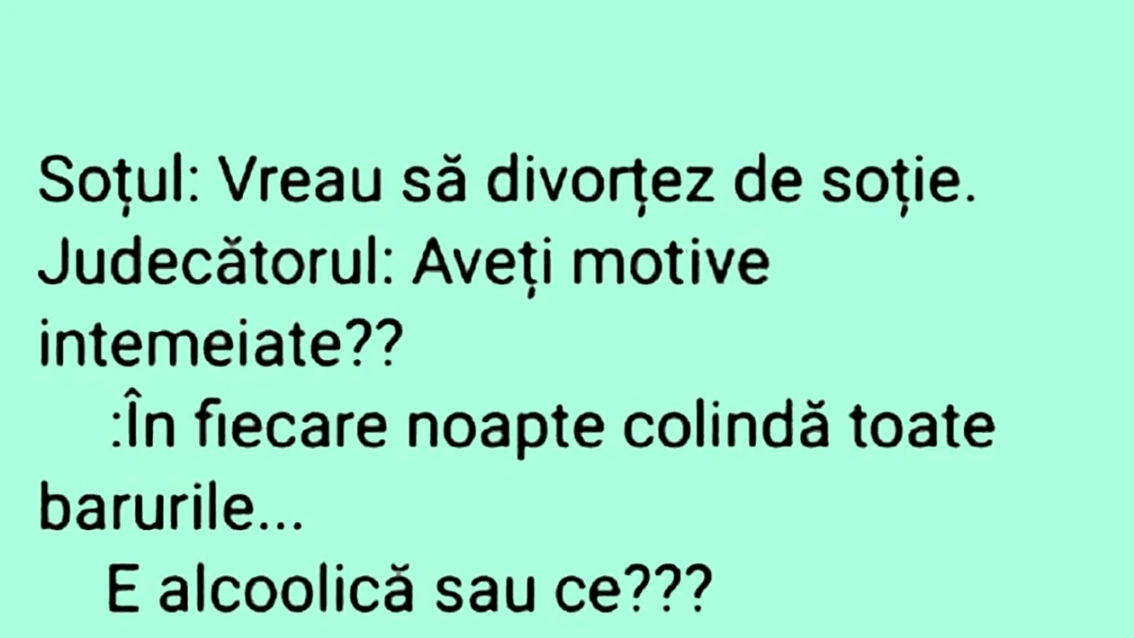 BANCUL ZILEI | Motive întemeiate de divorț