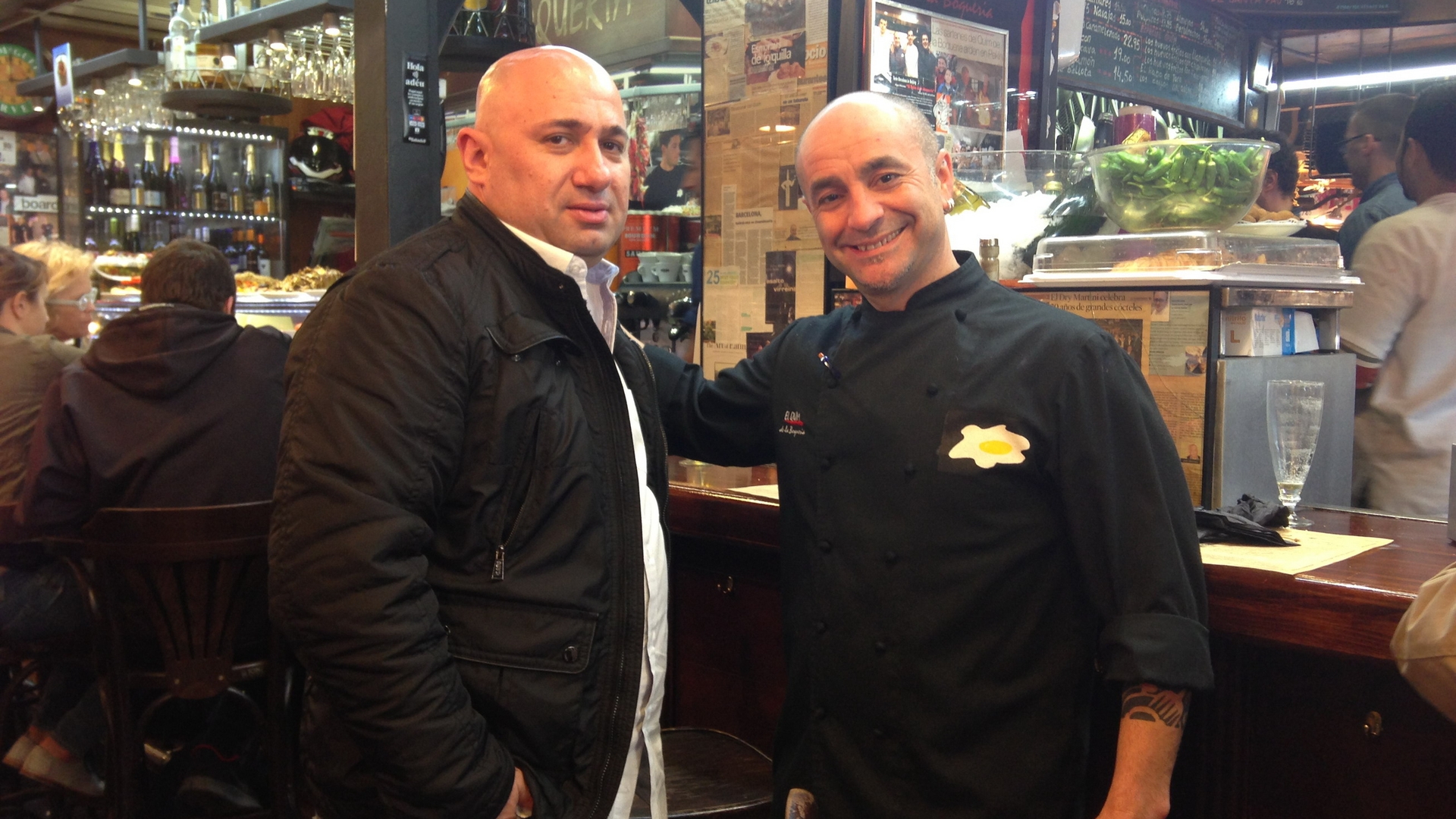 Chef Catalin Scarlatescu a gatit in celebra piata La Boqueria din Barcelona