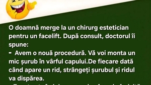 Bancul sfârșitului de săptămână | Doamna, chirurgul estetician și șurubul