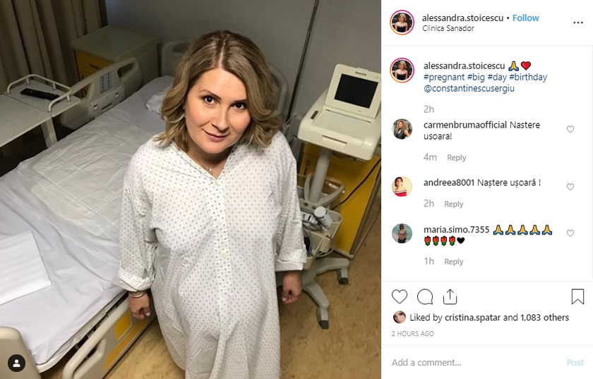 Alessandra Stoicescu a născut! Prima poză cu fetița prezentatoarei