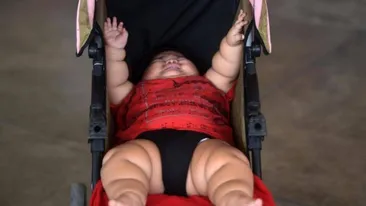 Cântăreşte 28 de kg la doar 10 luni şi totul din cauza unei diete! Ce a făcut mama lui în timpul sarcinii