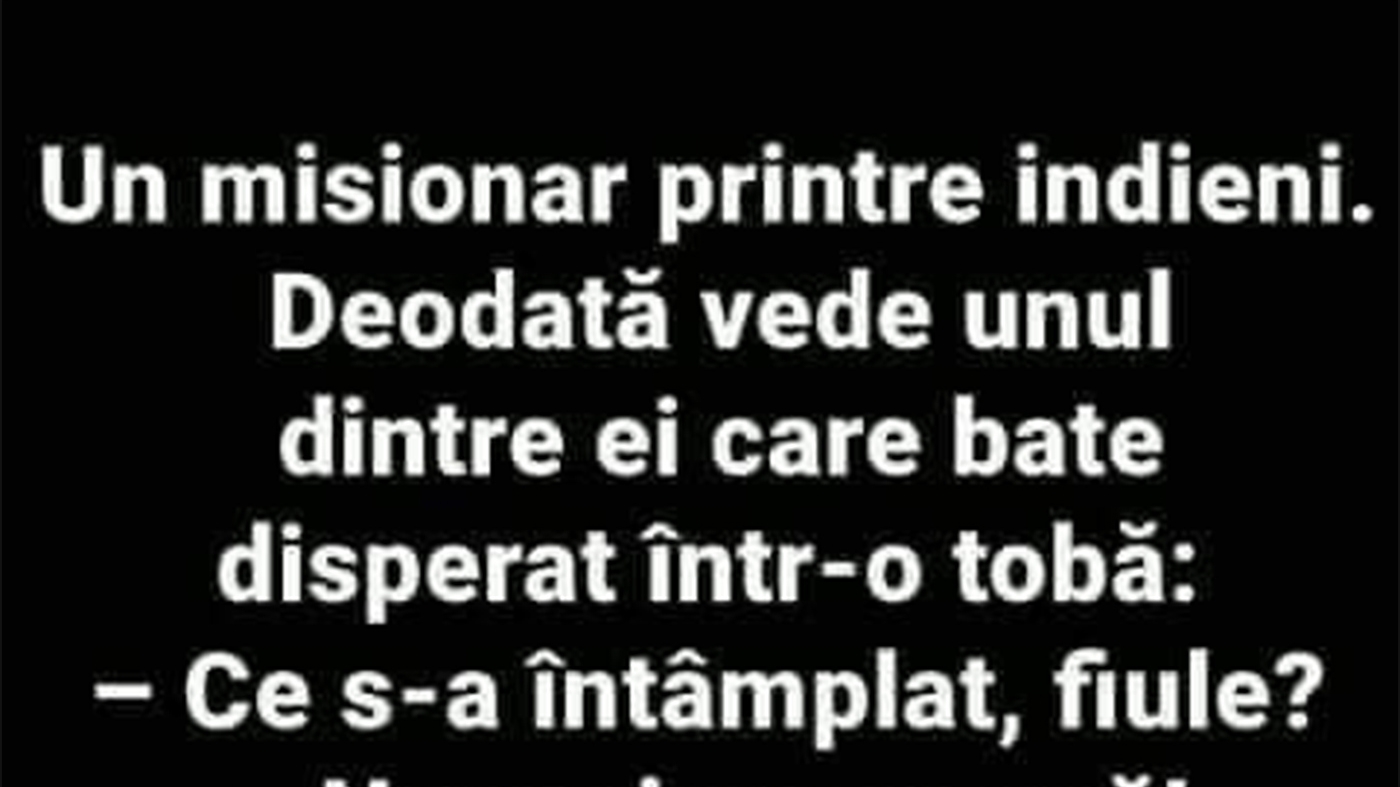 Bancul începutului de săptămână | Misionarul și indienii