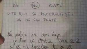 Ce răspuns a primit un elev, după ce i-a cerut unei fetiţe să fie iubita lui: “Dragă Giorgiana…” / “O să mai dureze o lună sau două”