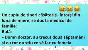 Bancul zilei | Un cuplu de tineri căsătoriți, la medic