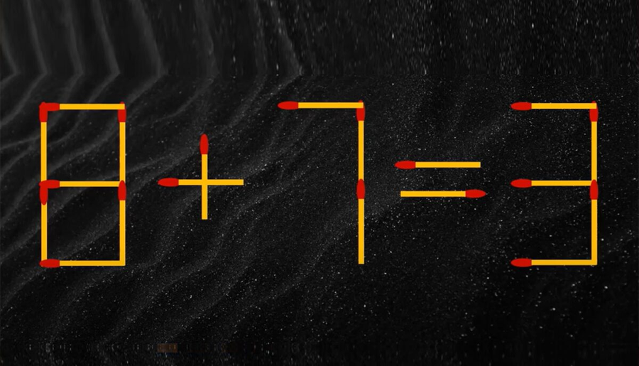 Test IQ cu chibrituri | Corectați 8 + 7 = 3, mutând un singur băț