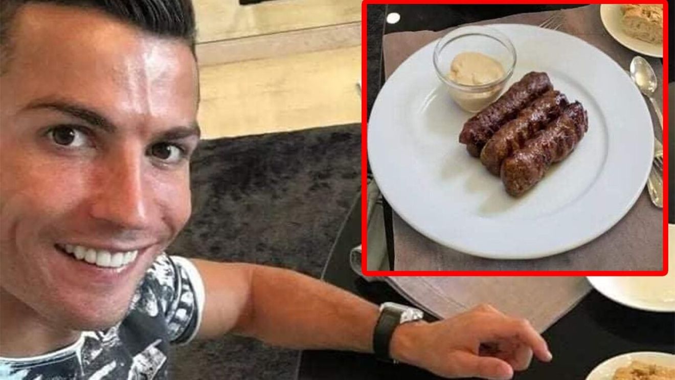 Ce comentariu i-a lăsat un român lui Cristiano Ronaldo, după ce l-a văzut cu o farfurie cu 3 mici, în față: "Doar.."
