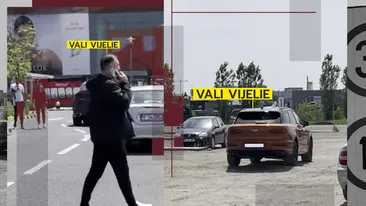 Vijelie și-a testat mașina de 250.000 € prin gropile din Băneasa. Vali, ușor, că e Bentley, nu e tractor!