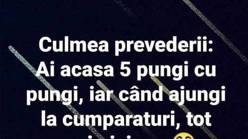 Bancul începutului de aprilie | Culmea prevederii