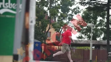 Iubitul Ginei Pistol a facut sport pentru o sticla cu apa