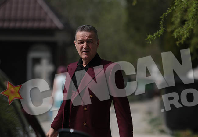 Gigi Becali a ajuns la înmormântarea lui Cornel Patrichi
