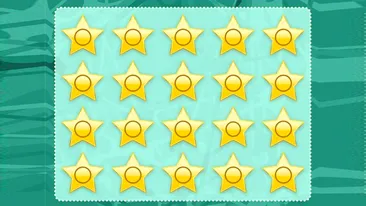 Test de perspicacitate | Care dintre cele 20 de steluțe e diferită de restul? Atenție la detalii!