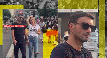 Imagini tari cu celebrul arbitru pe Calea Victoriei! Cum se transformă Sebastian Colțescu atunci când uită de fotbal și e în mijlocul familiei