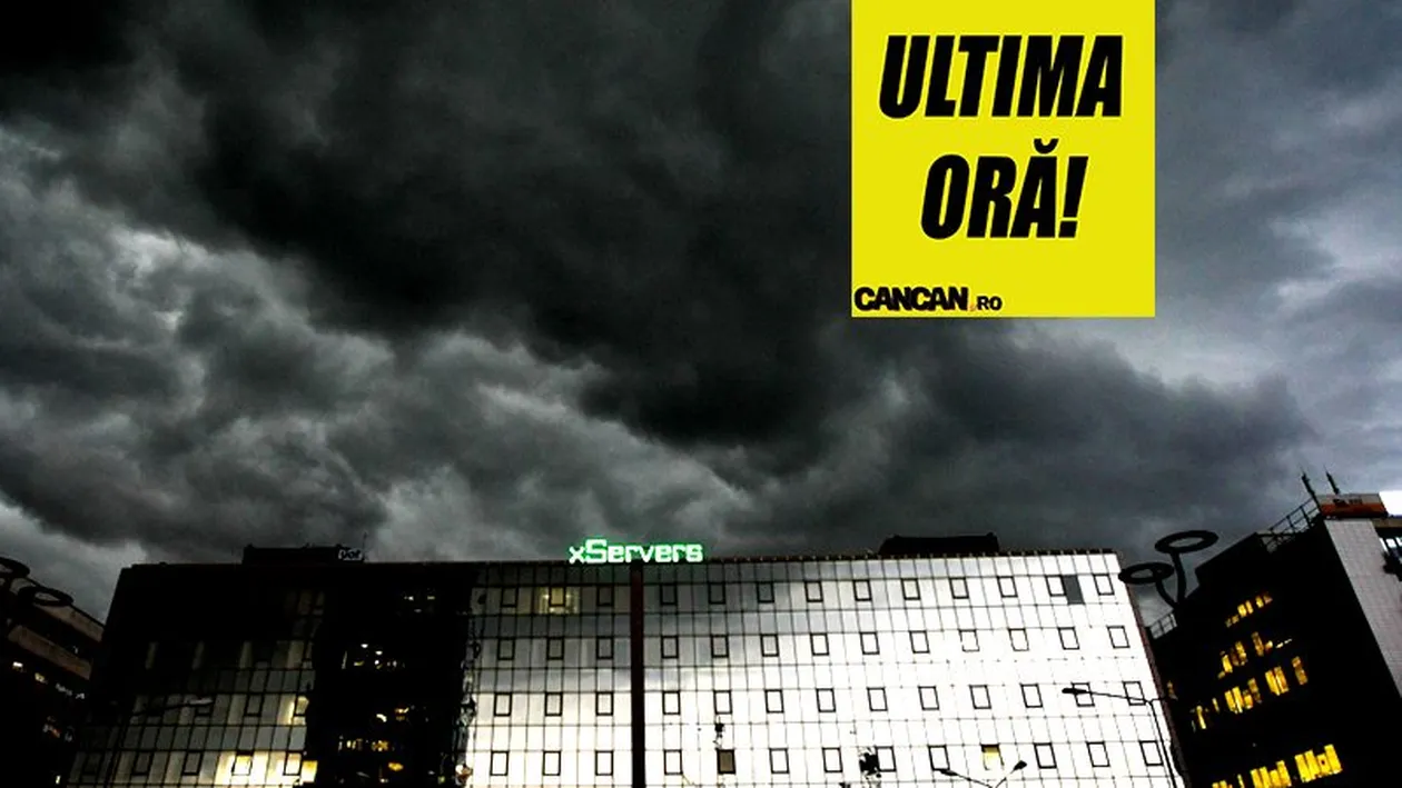 ANM, avertizare de vreme severă imediată emisă azi-dimineață. Fenomene foarte periculoase anunțate