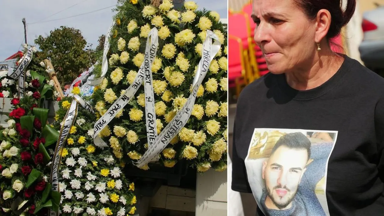 Mesajul cutremurător apărut pe coroana depusă la căpătâiul lui Dany Vicol. Toți cei prezenți au început să plângă