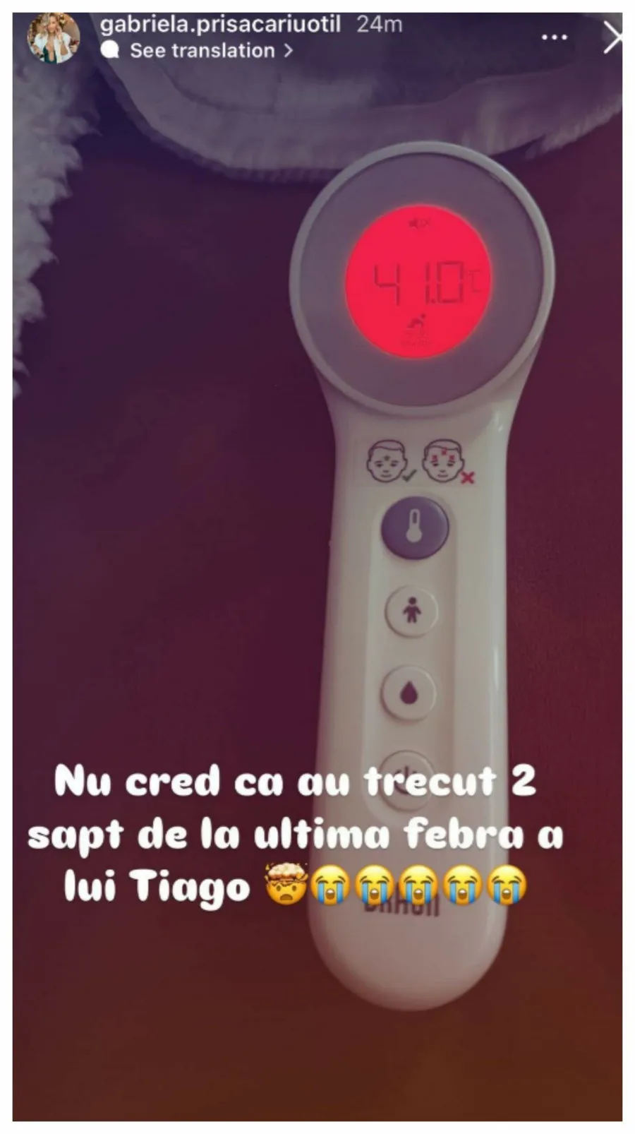 Temperatură fiul lui Dani Oțil