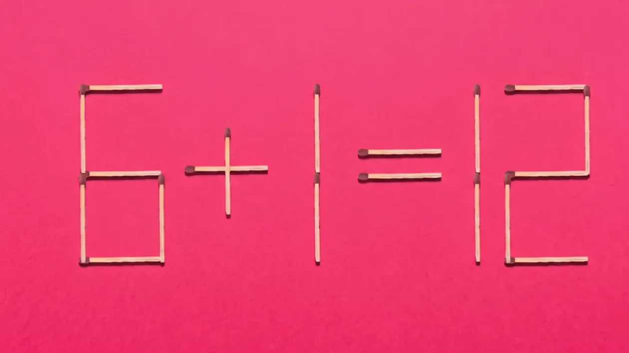 Test de inteligență | Rezolvă ecuația 6+1 = 12, în toar 25 de secunde