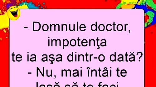 BANCUL ZILEI | Adevărul despre impotență