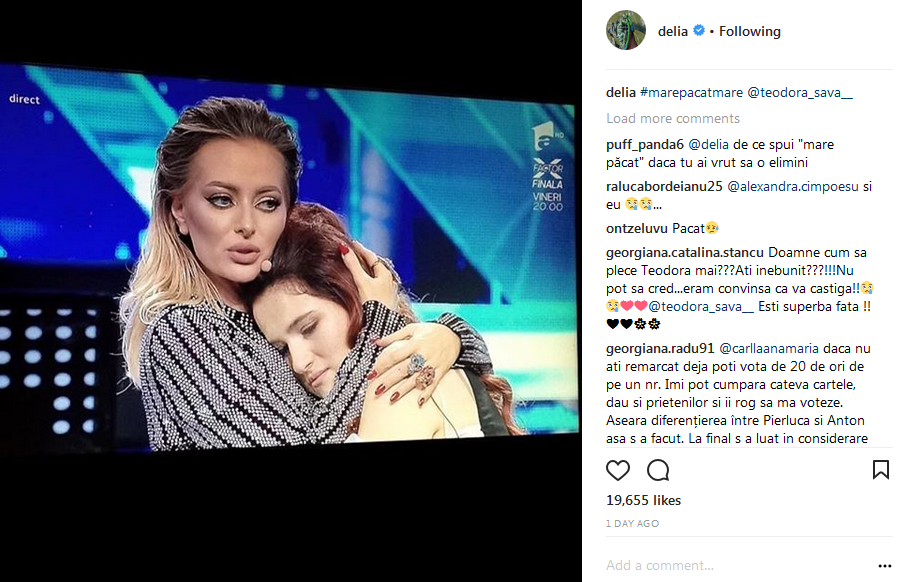 SCANDAL la X FACTOR, după eliminarea Teodorei! ce reproşuri aduce Delia şi pe cine învinuieşte de plecarea preferatei sale