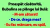BANC | Proaspăt căsătorită, Bubulina se plânge lui Bulă: „M-am săturat!”