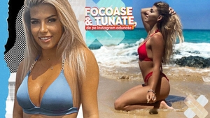 Ea e blonda cea mai sexy, înnebunește băieții! Alina face ravagii cu trupul ei, în costum de baie