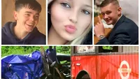 Trei tineri și-au pierdut viața într-un accident rutier cumplit. Mașina în care se aflau s-a izbit frontal cu un autobuz
