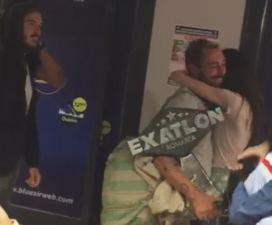 Cea mai emoționantă revedere de la Exatlon! Cum a reacționat Vladimir Drăghia când și-a văzut iubita și fiica la aeroport