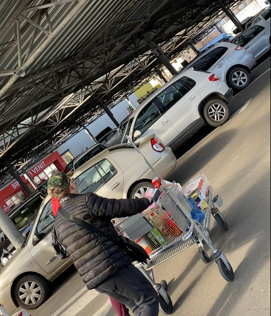 Cornel Palade și Iuliana, soția lui, au făcut aprovizionarea de la hiper-market de teama coronavirusului