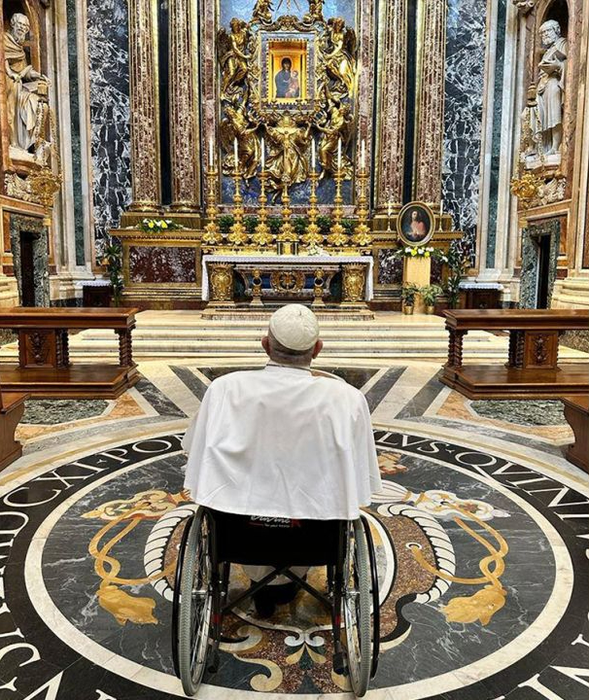 Papa Francisc, la scurtă vreme după externare / Sursă foto: Vatican Media