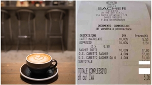 Notă de plată ireală la cafenea! Cât a plătit un client pentru o cafea şi o prăjitură? "N-ai bani, nu intri"