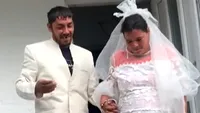 Râzi cu lacrimi! Cum s-a îmbrăcat această mireasă din Vaslui la propria nuntă. Dar să vezi ce are în picioare!