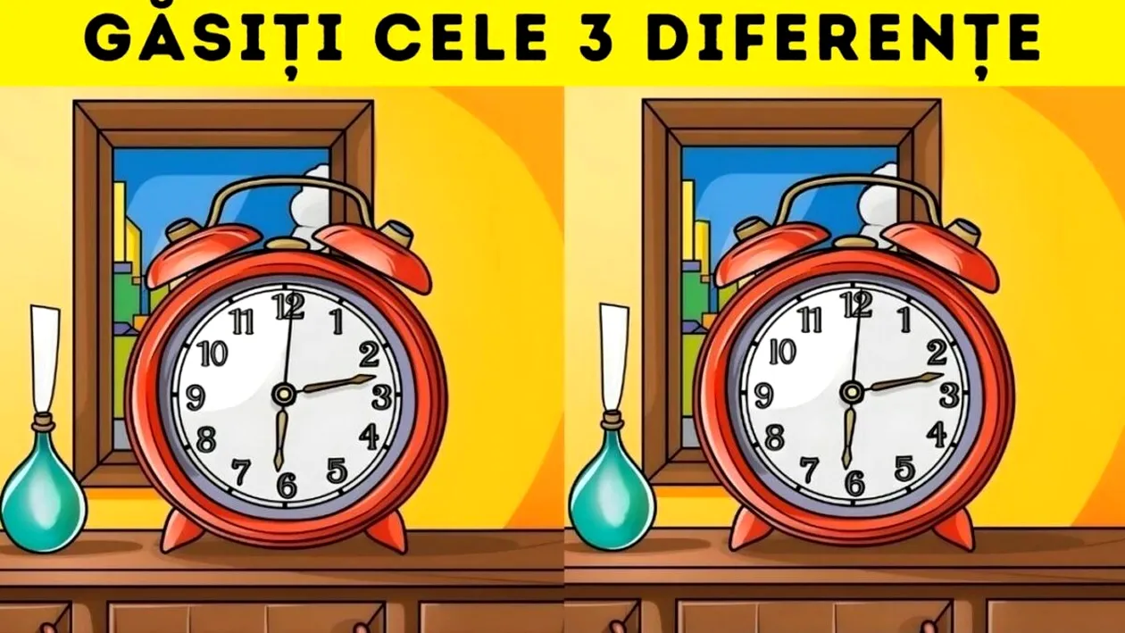Test de perspicacitate | 3 diferențe în doar 20 de secunde. Numai geniile le găsesc!