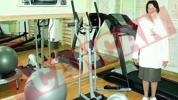 Sala de gimnastica pentru micutii pacienti