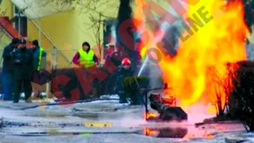 Dorel de la Aquatim a dat foc la strada