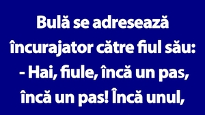 BANC | Bulă se adresează încurajator către fiul său