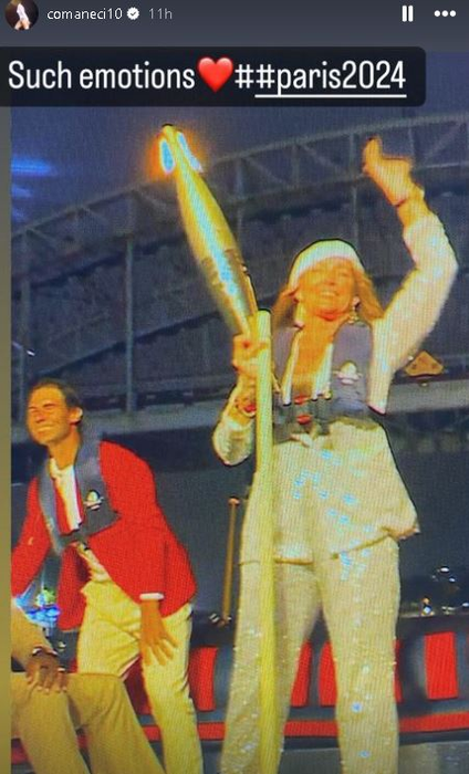 Nadia Comăneci, apariţie de milioane la Jocurile olimpice! Şi Rafael Nadal s-a uitat lung la ea