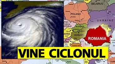 ANM, avertizare meteo extremă. Un ciclon se apropie amenințător spre România