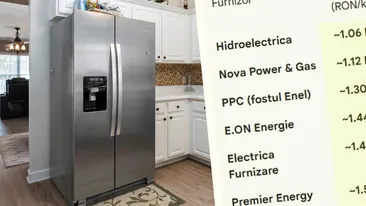 Am făcut calculul complet. Cât curent consumă un frigider și câți lei plătești lunar, în funcție de furnizorul de energie electrică