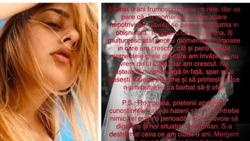 Gestul făcut de Simina cu câteva ore înainte ca What's Up să anunțe oficial despărțirea. Luna aceasta ar fi aniversat 3 ani de la nuntă