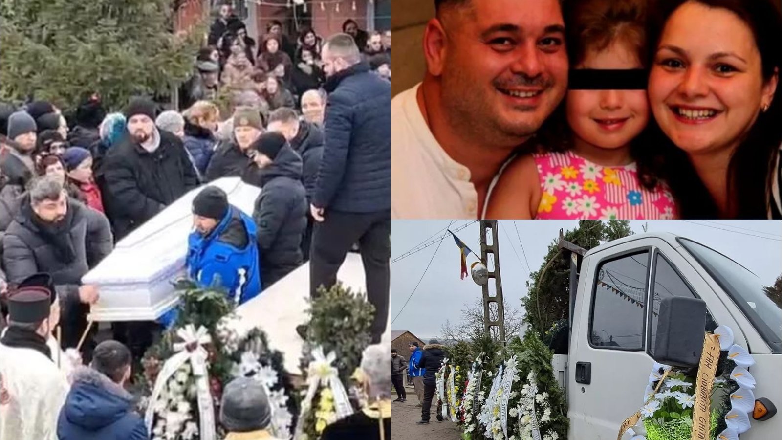 Imagini sfâșietoare! Constantin și Teodora au fost înmormântați împreună, iar micuța Sofia între ei