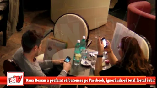 Oana Roman a preferat sa butoneze pe Facebook, ignorandu-si total fostul iubit