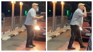 Scene tensionate în București. Un bărbat ar fi atacat angajații unui fast food pentru că i-a venit comanda prea târziu