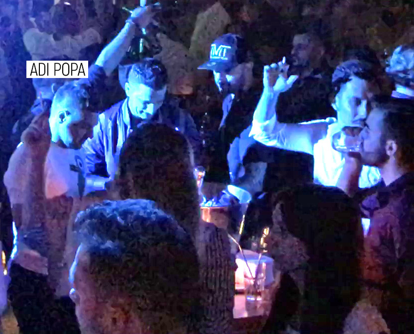 Popa s-a distrat în compania amicilor la Nuba